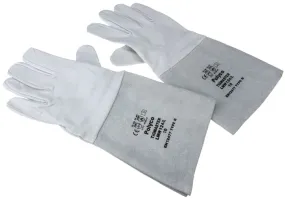 Polyco Healthline Grey Leather Gloves, Size 10